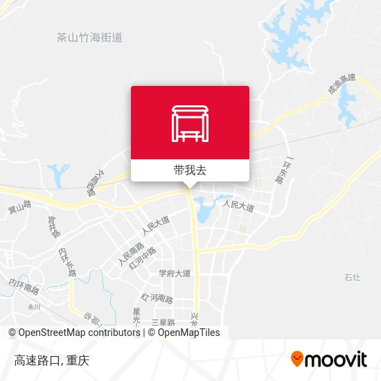 高速路口地图