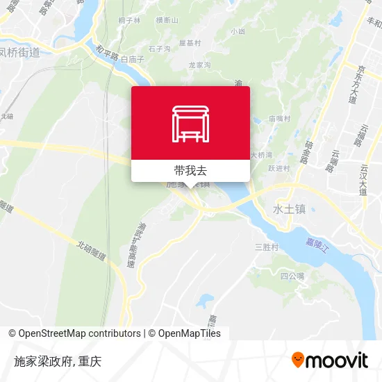 施家梁政府地图
