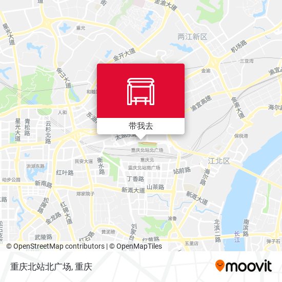 重庆北站北广场地图