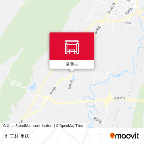 红三村地图