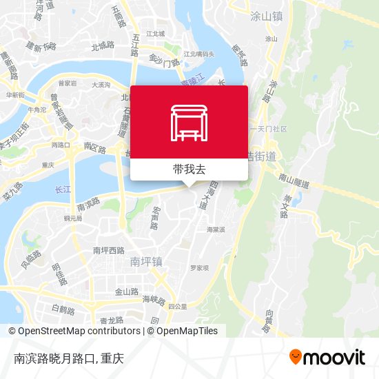 南滨路晓月路口地图