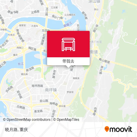 晓月路地图