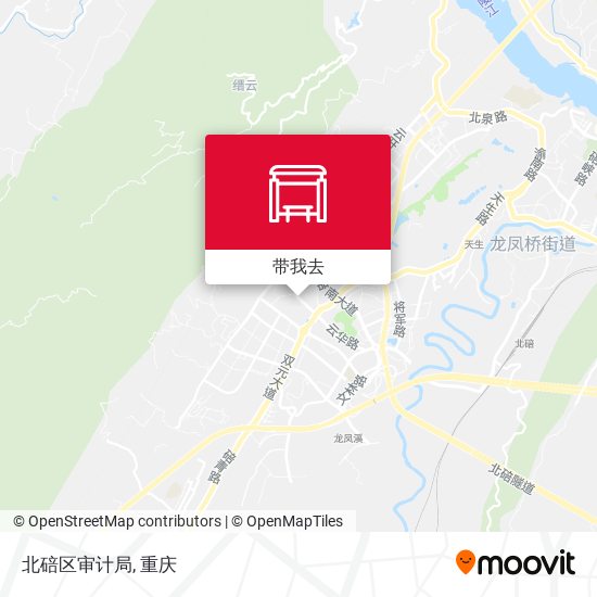 北碚区审计局地图