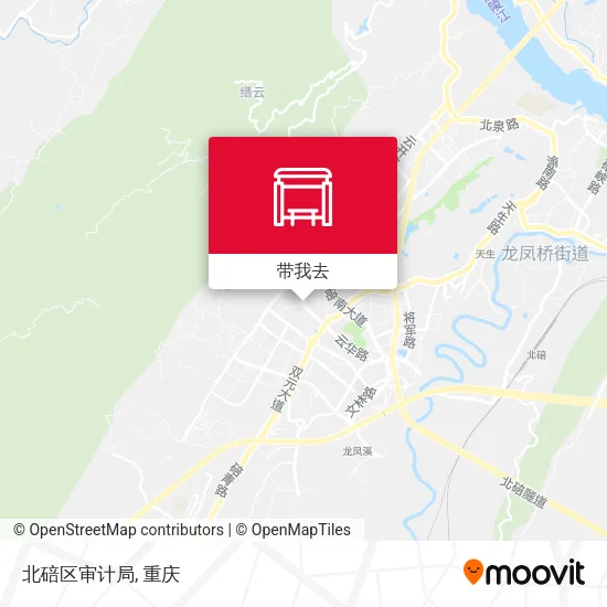 北碚区审计局地图