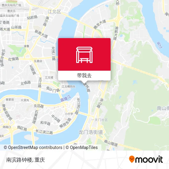 南滨路钟楼地图