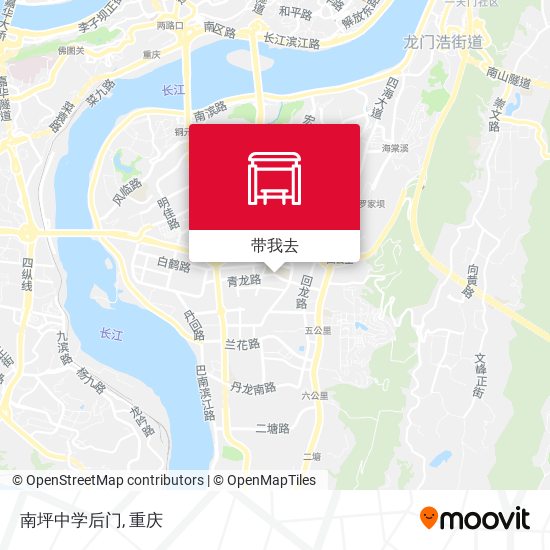 南坪中学后门地图