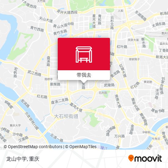 龙山中学地图