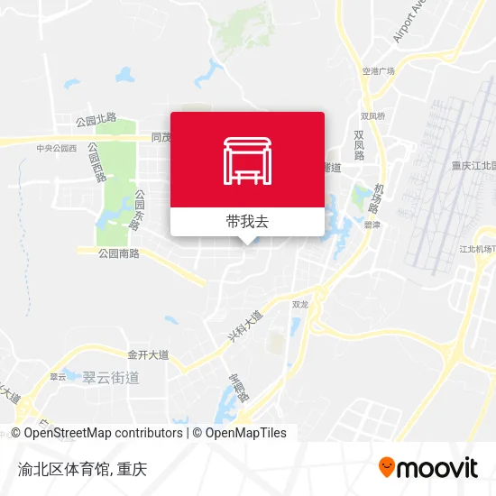 渝北区体育馆地图