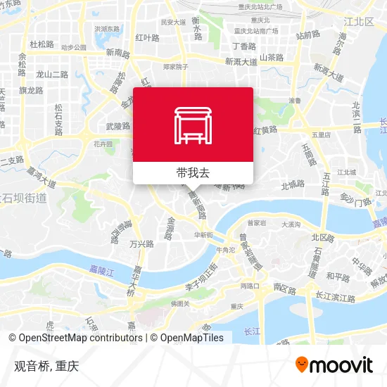 观音桥地图