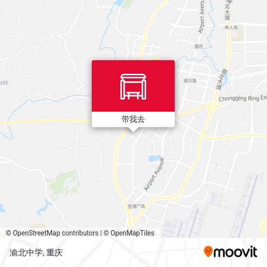 渝北中学地图