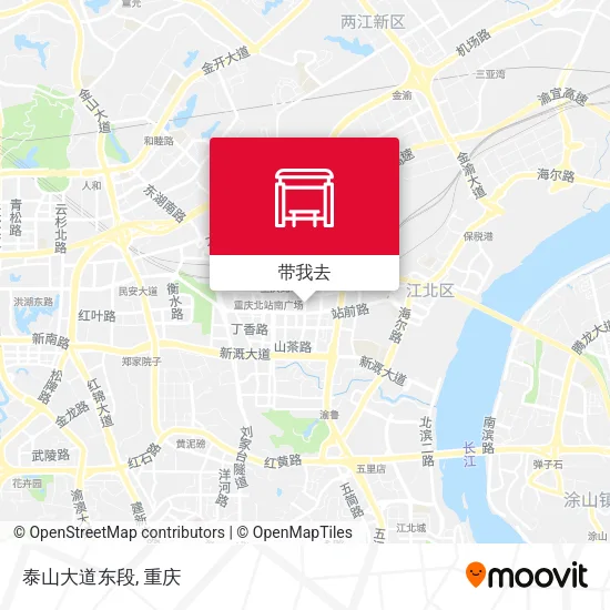 泰山大道东段地图