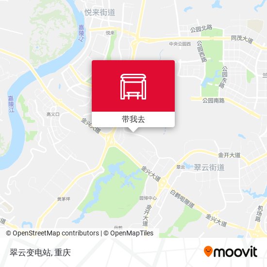 翠云变电站地图