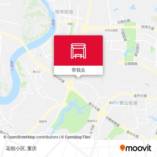 花朝小区地图