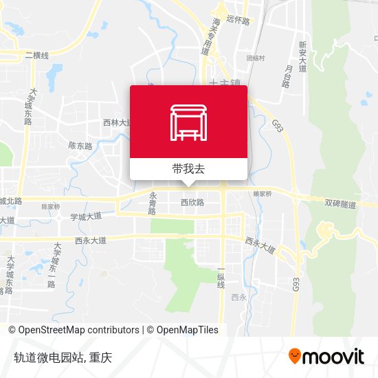 轨道微电园站地图