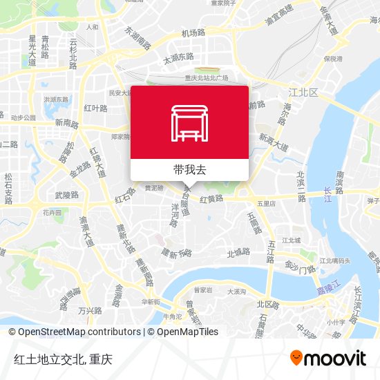红土地立交北地图