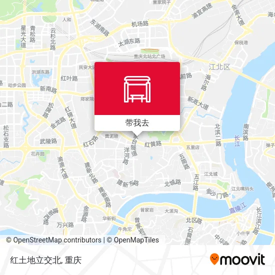 红土地立交北地图