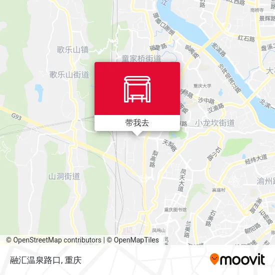 融汇温泉路口地图