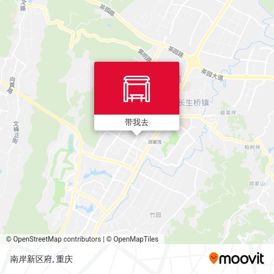 南岸新区府地图