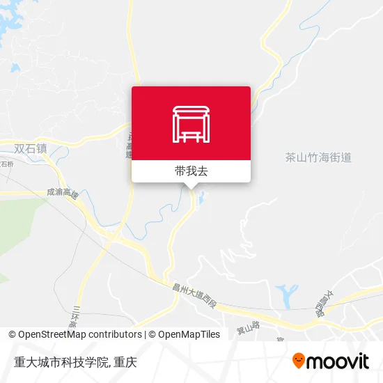 重大城市科技学院地图
