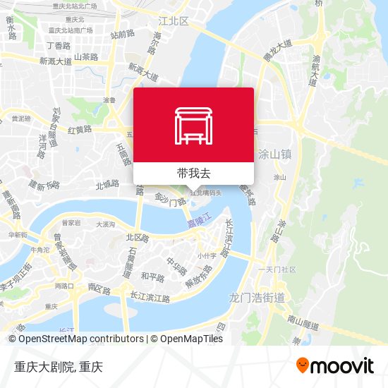 重庆大剧院地图