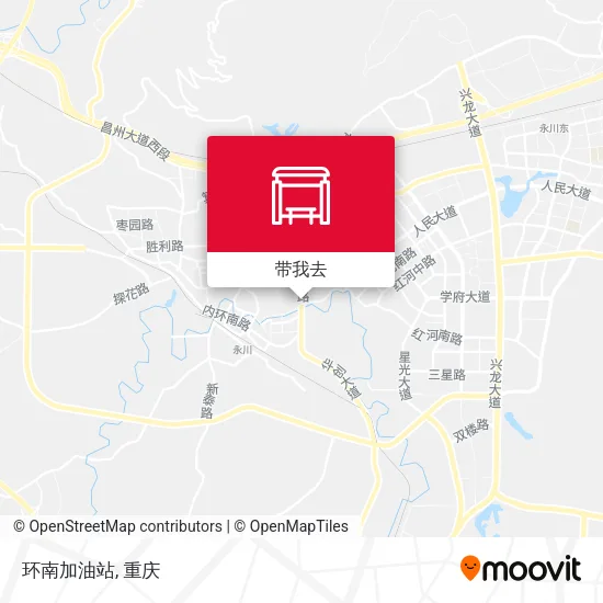 环南加油站地图