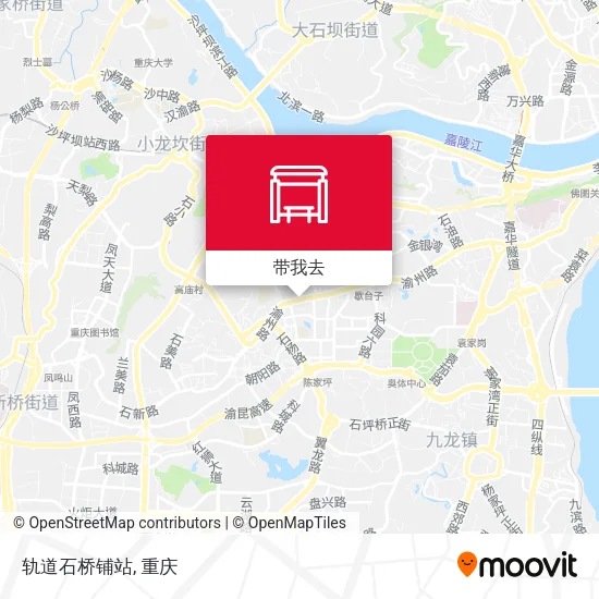 轨道石桥铺站地图