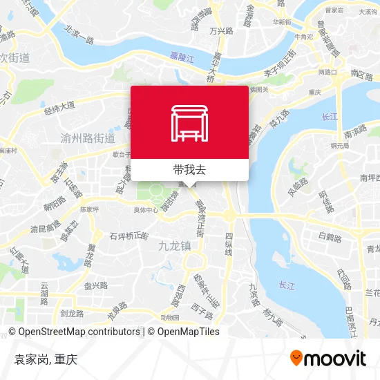 袁家岗地图