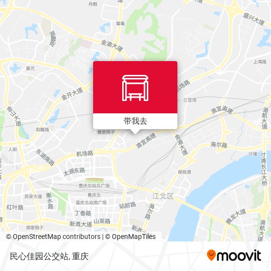 民心佳园公交站地图