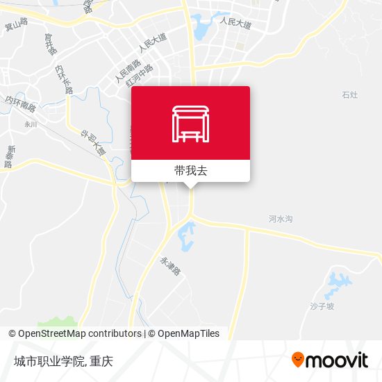 城市职业学院地图