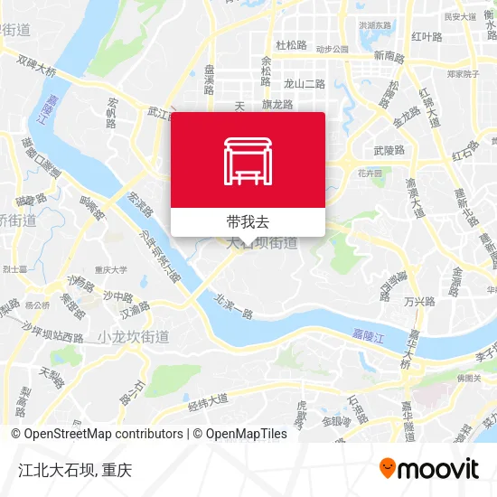 江北大石坝地图