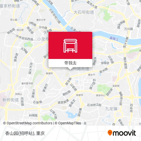 香山园(招呼站)地图