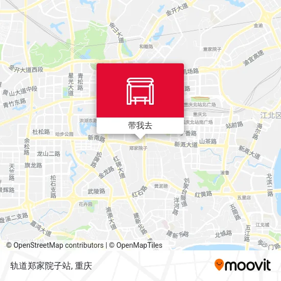 轨道郑家院子站地图