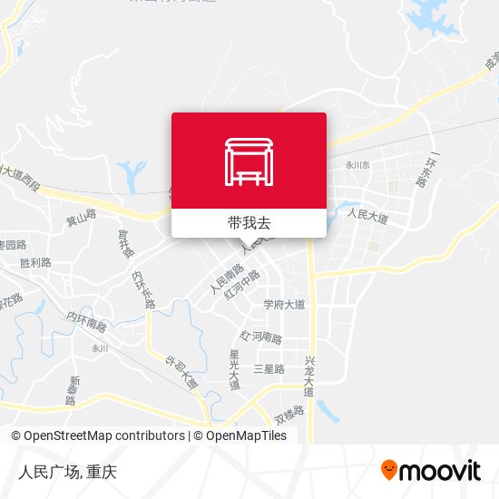 人民广场地图