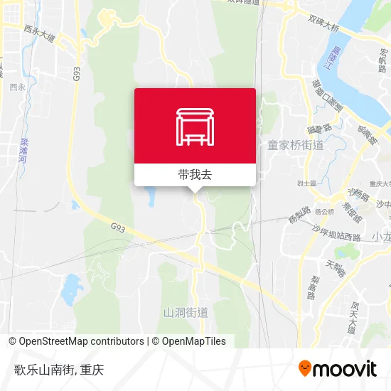歌乐山南街地图