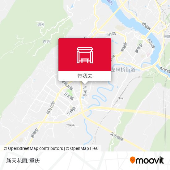 新天花园地图