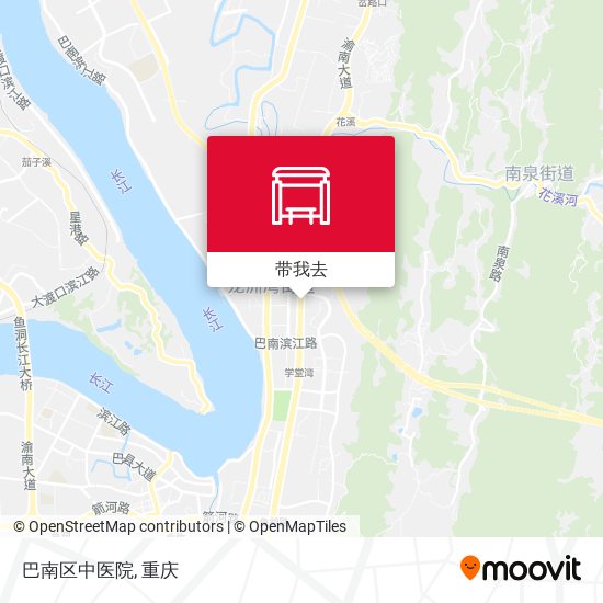巴南区中医院地图