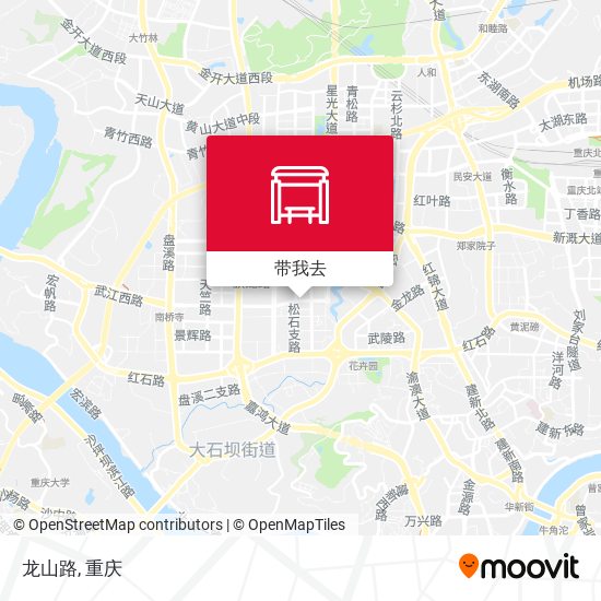龙山路地图
