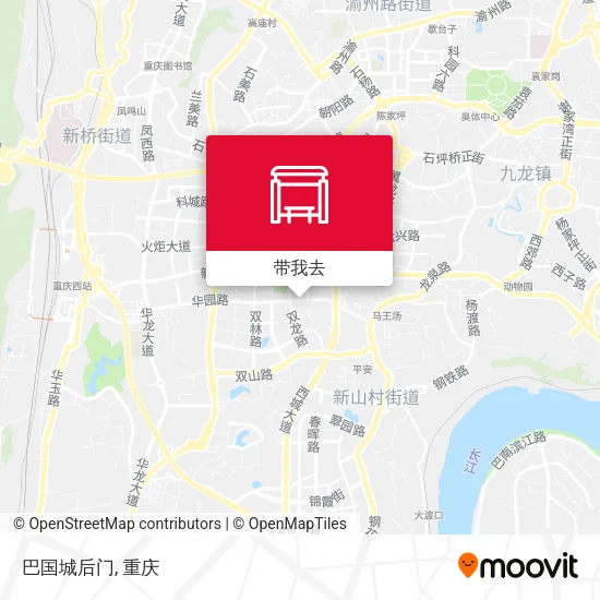 巴国城后门地图