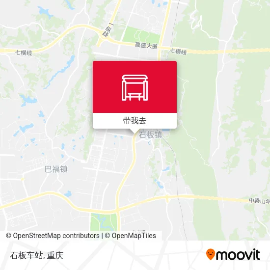 石板车站地图
