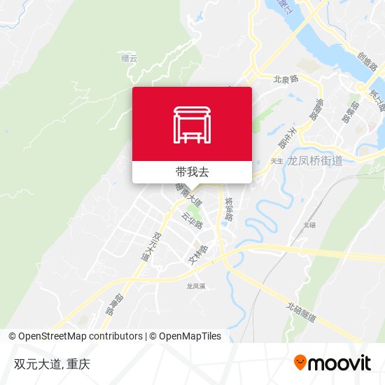 双元大道地图