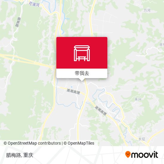 腊梅路地图