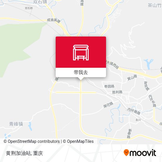 黄荆加油站地图