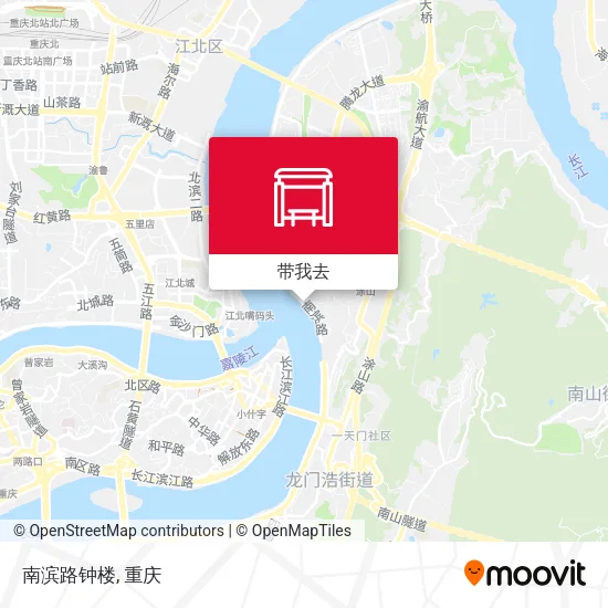 南滨路钟楼地图