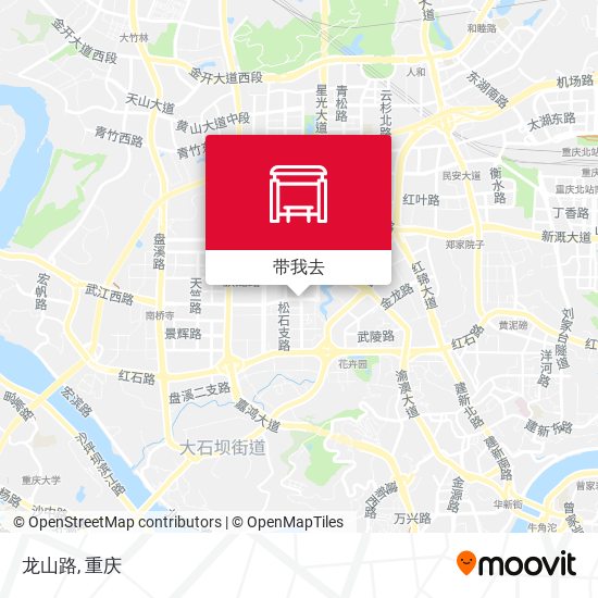 龙山路地图