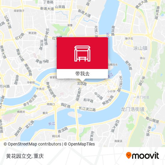 黄花园立交地图