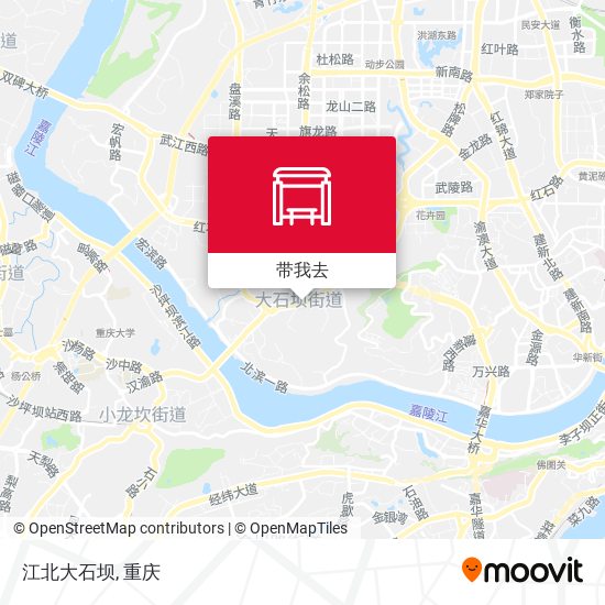 江北大石坝地图