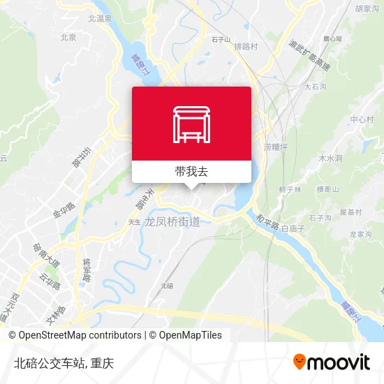 北碚公交车站地图