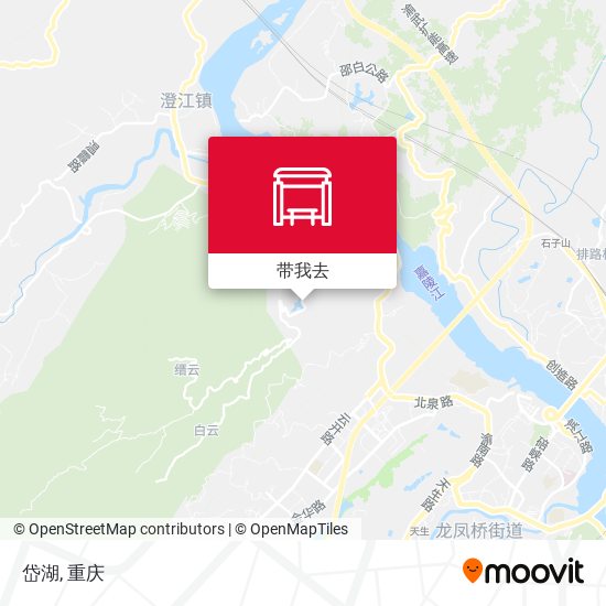 岱湖地图
