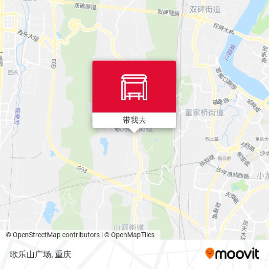 歌乐山广场地图