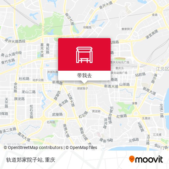 轨道郑家院子站地图